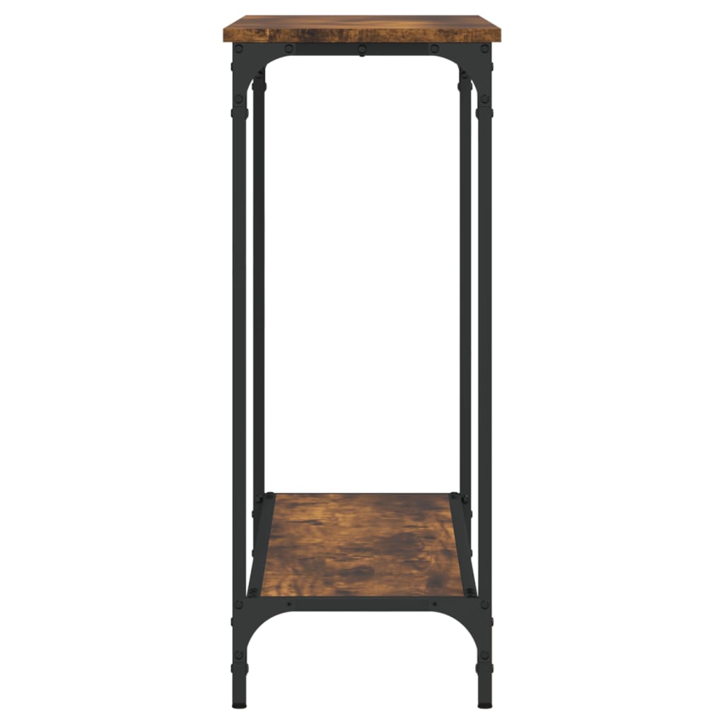 Konzolni stol boja hrasta 101x30,5x75 cm konstruirano drvo
