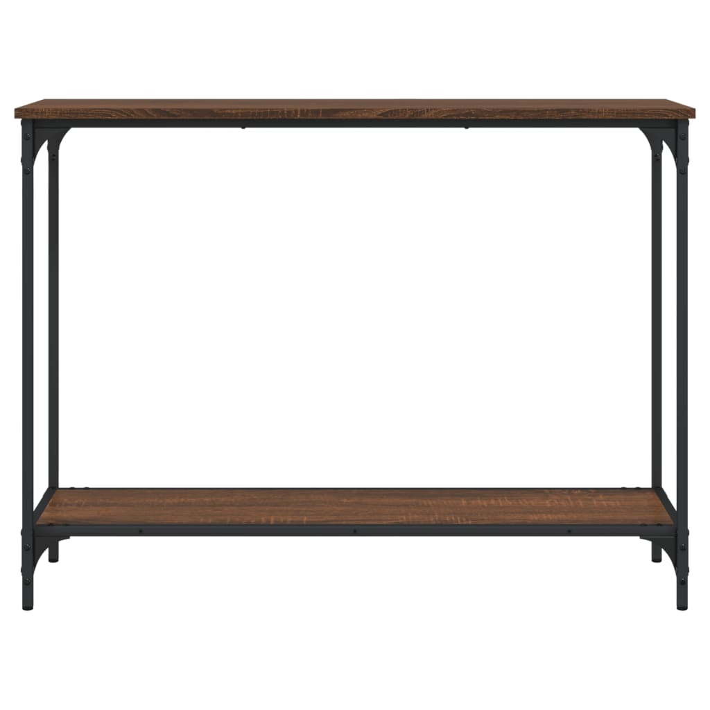 Konzolni stol boja hrasta 101x30,5x75 cm konstruirano drvo