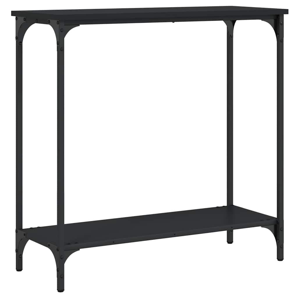 Konzolni stol crni 75 x 30,5 x 75 cm od konstruiranog drva