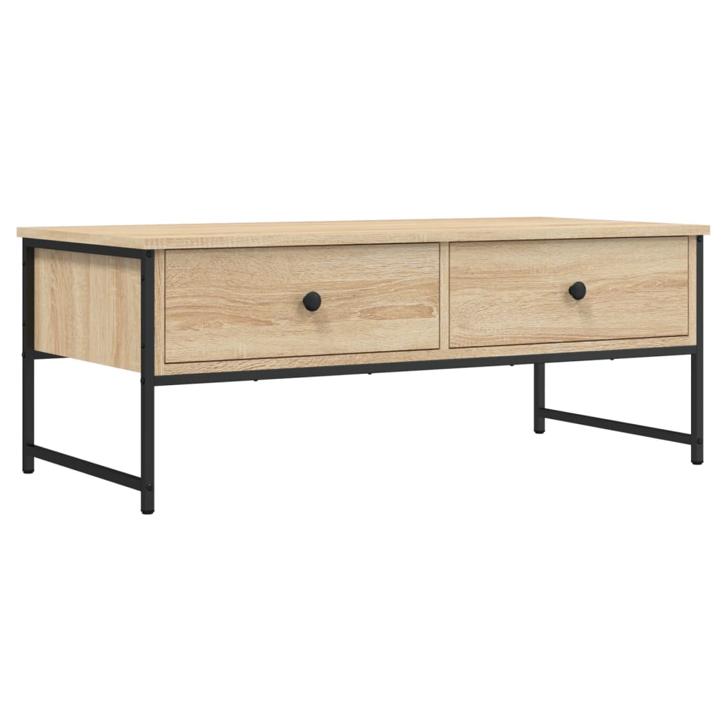 Stolić za kavu boja hrasta 101x49x39,5 cm konstruirano drvo