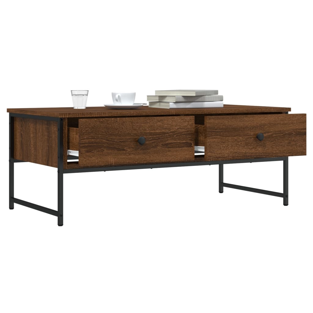 Stolić za kavu boja hrasta 101x49x39,5 cm konstruirano drvo