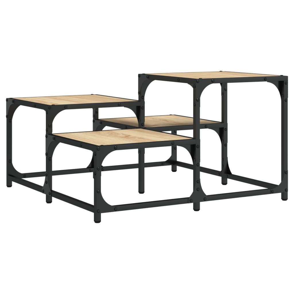 Stolić za kavu boja hrasta sonome 68x68x40 cm konstruirano drvo