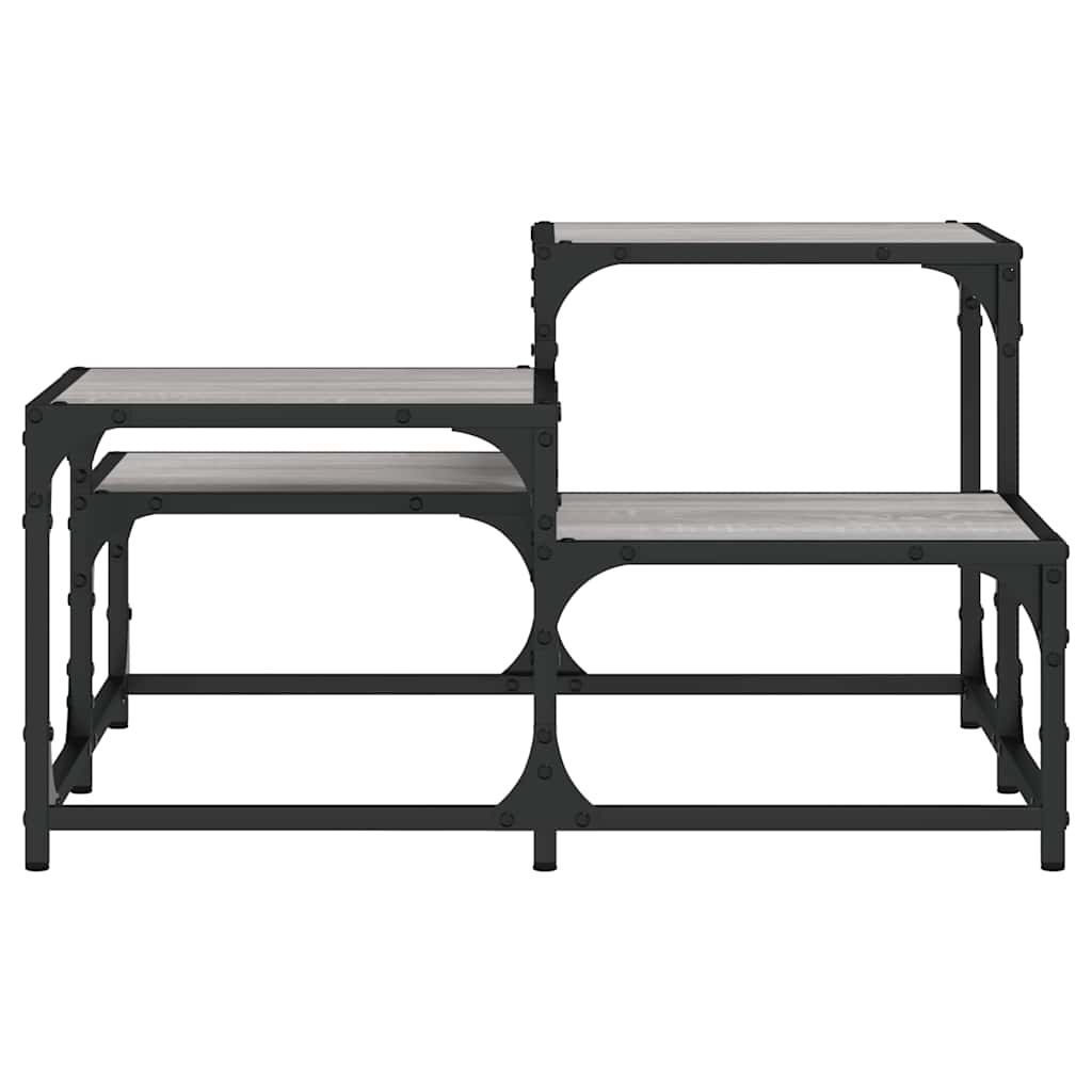 Stolić za kavu boja sivog hrasta 68x68x40 cm konstruirano drvo