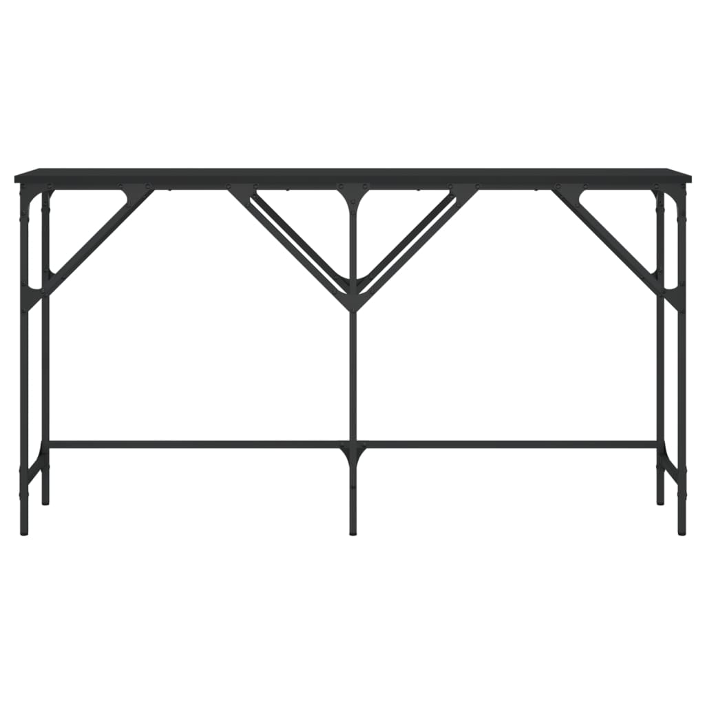 Konzolni stol crni 140 x 29 x 75 cm od konstruiranog drva