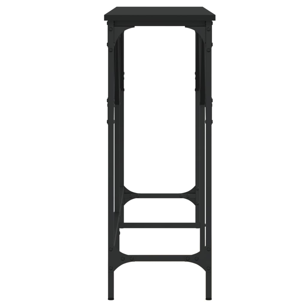 Konzolni stol crni 140 x 29 x 75 cm od konstruiranog drva