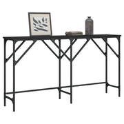 Konzolni stol crni 140 x 29 x 75 cm od konstruiranog drva