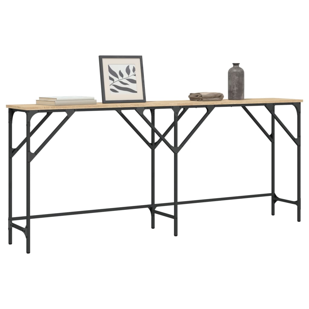 Konzolni stol boja hrasta sonome 180x29x75 cm konstruirano drvo