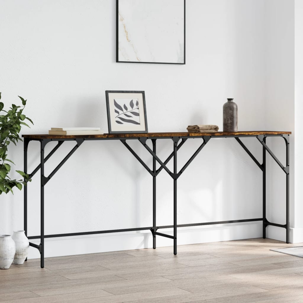 Konzolni stol boja hrasta 180x29x75 cm od konstruiranog drva