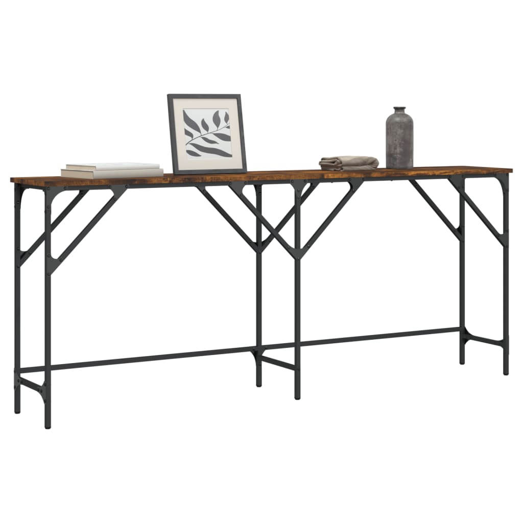 Konzolni stol boja hrasta 180x29x75 cm od konstruiranog drva