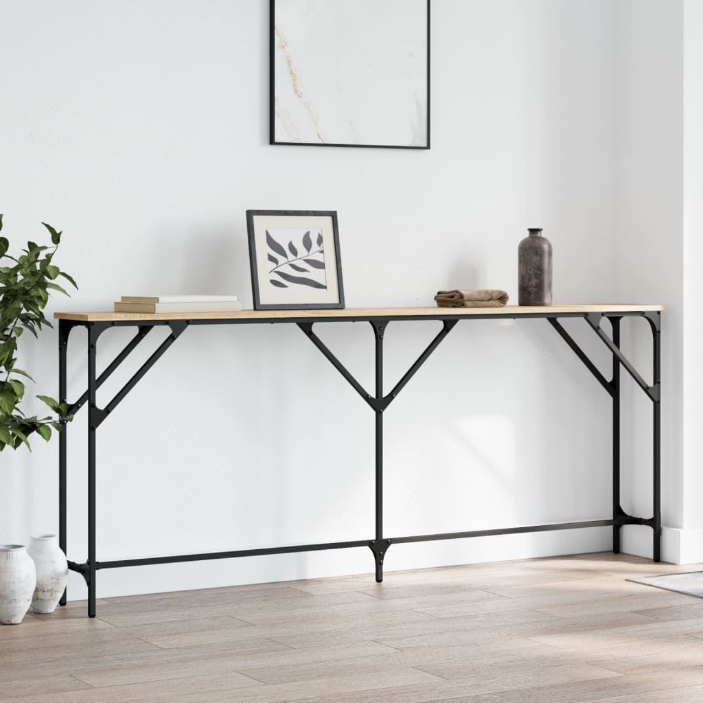 Konzolni stol boja hrasta sonome 180x23x75 cm konstruirano drvo