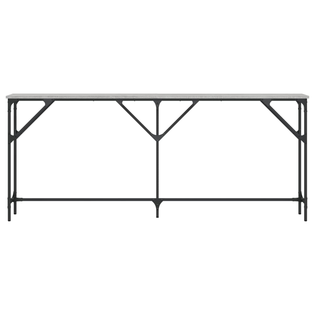 Konzolni stol siva boja hrasta 180x23x75 cm konstruirano drvo