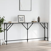 Konzolni stol siva boja hrasta 180x23x75 cm konstruirano drvo