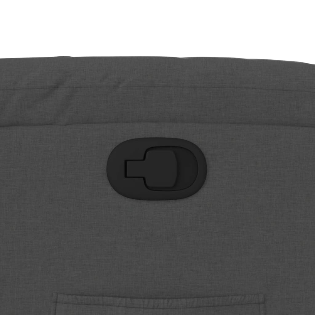 Naslonjač od tkanine tamnosivi