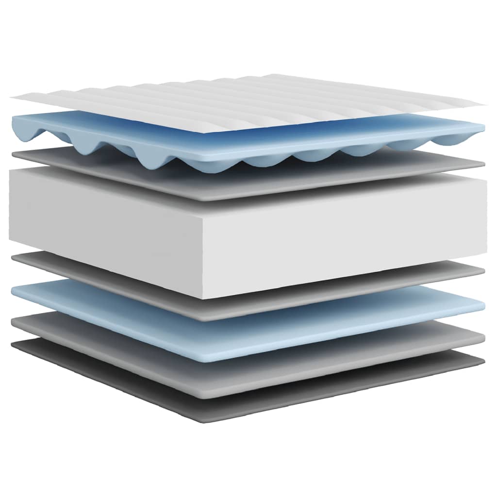 Madrac od pjene srednje mekani 90 x 190 cm za jednu osobu