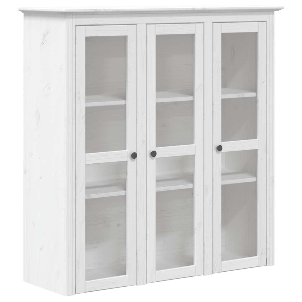 Visoka komoda BODO bijela 115,5x43x200,5 cm od masivne borovine