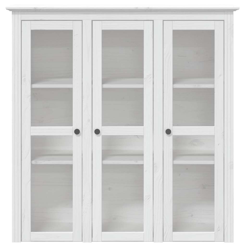 Visoka komoda BODO bijela 115,5x43x200,5 cm od masivne borovine