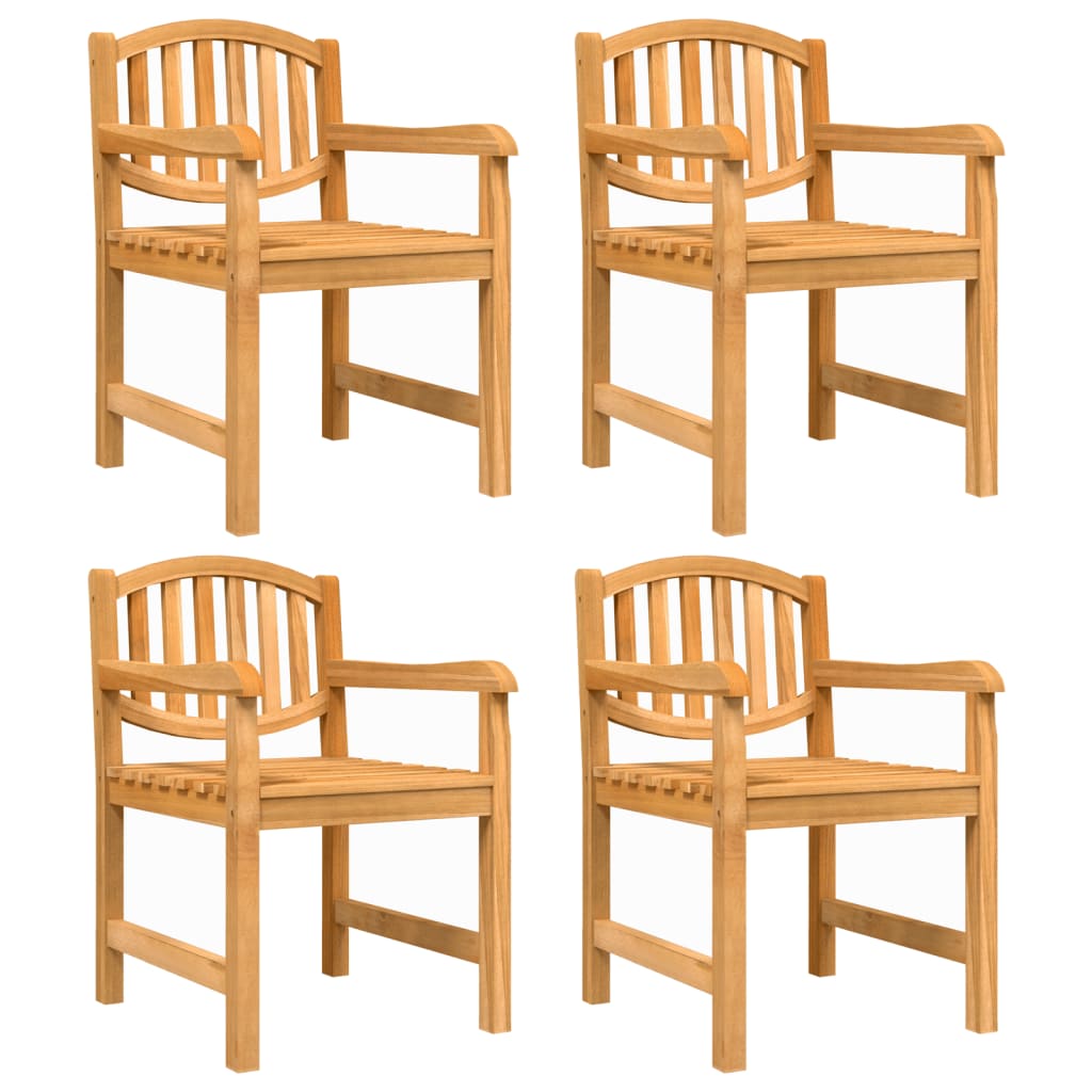Vrtne stolice 4 kom 58 x 59 x 88 cm od masivne tikovine