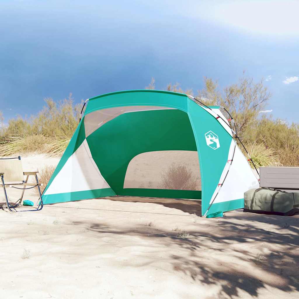 Šator za plažu morskozeleni 274x178x170/148 cm 185T poliester