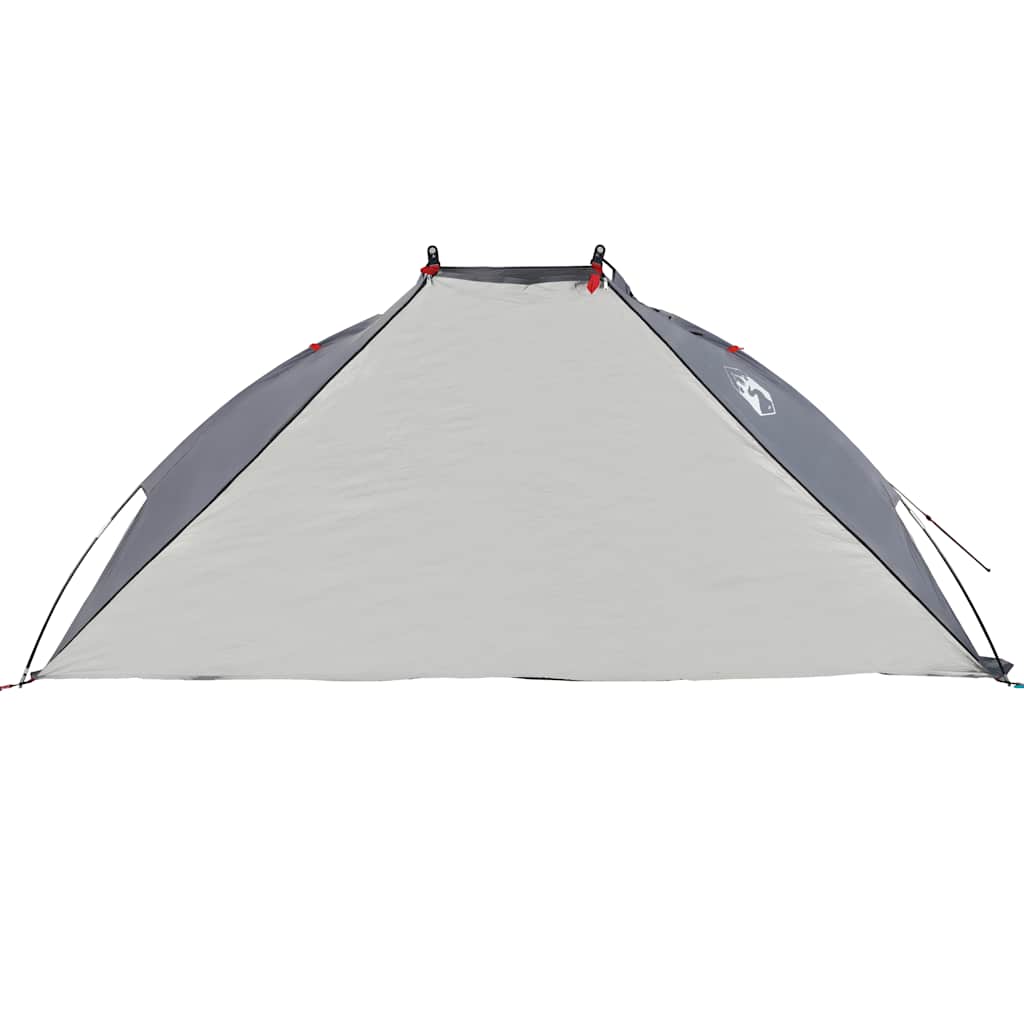 Šator za plažu sivi 268 x 223 x 125 cm 185T poliesterski