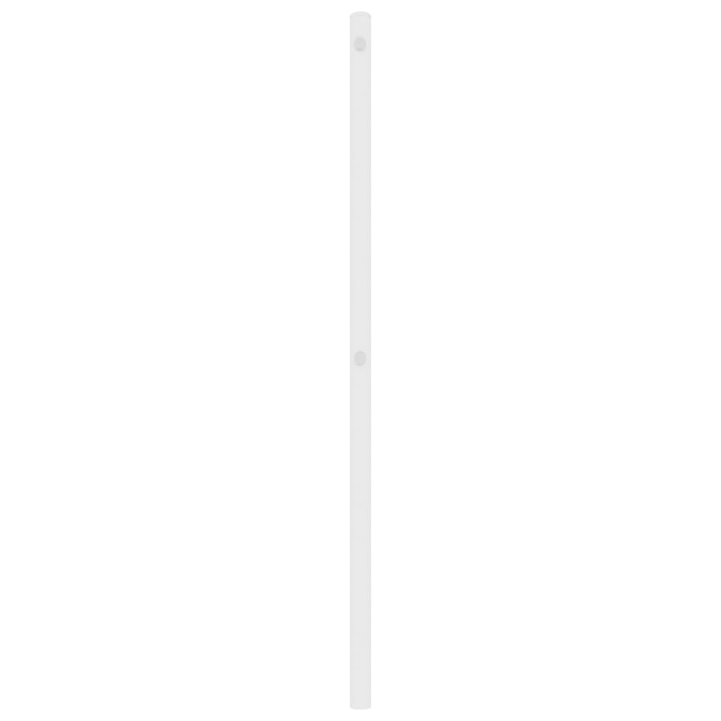 Metalno uzglavlje za krevet, bijelo, 75 cm