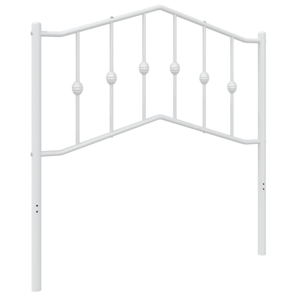 Metalno zamjensko uzglavlje bijelo 90 cm