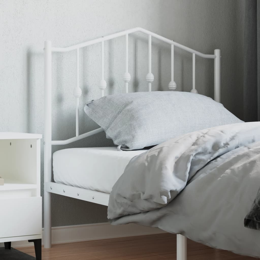Metalno zamjensko uzglavlje bijelo 90 cm