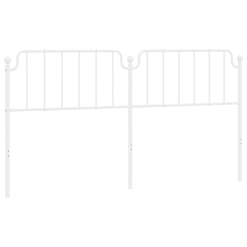 Metalno zamjensko uzglavlje bijelo 193 cm