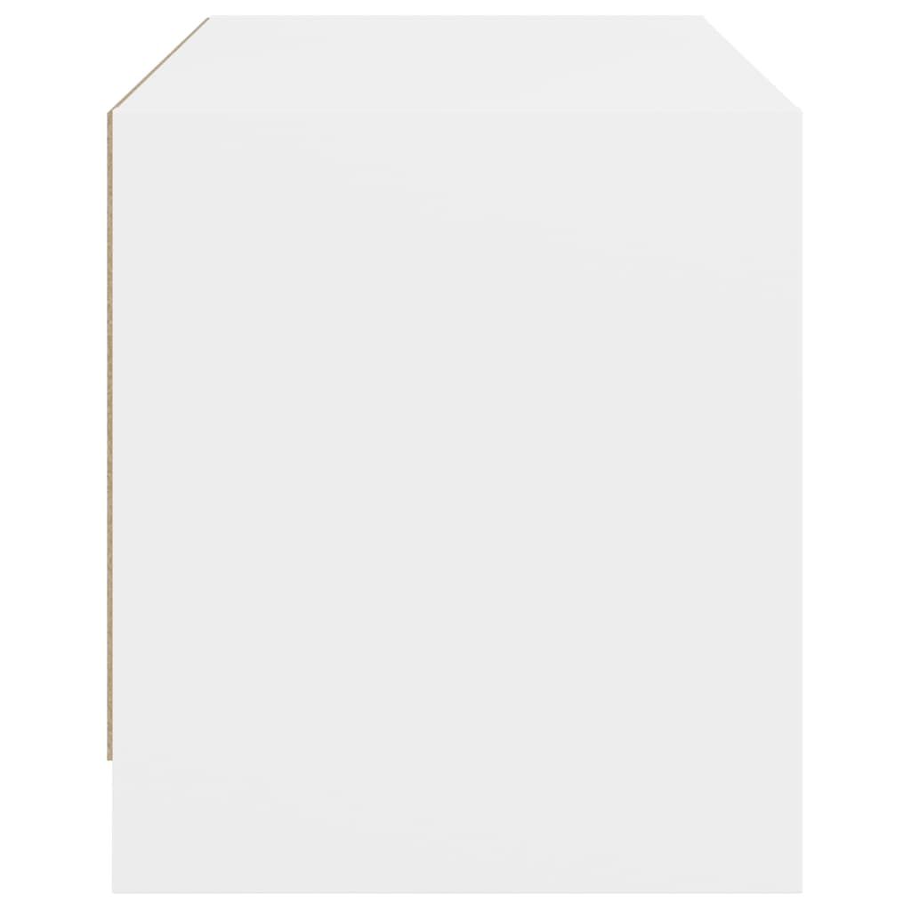 TV ormarić sa staklenim vratima bijeli 68x37x42 cm