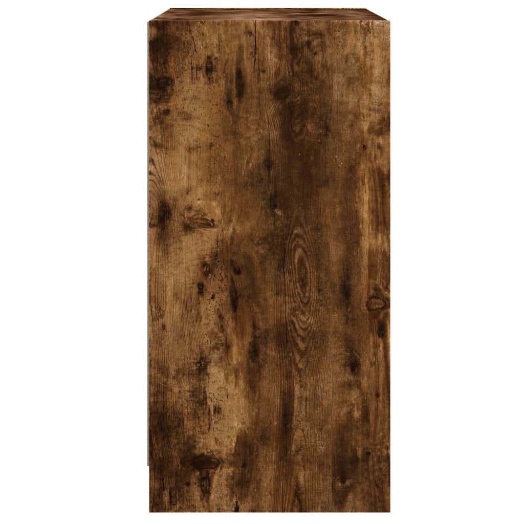 Bočni ormarić sa staklenim vratima boja hrasta 68x37x75,5 cm