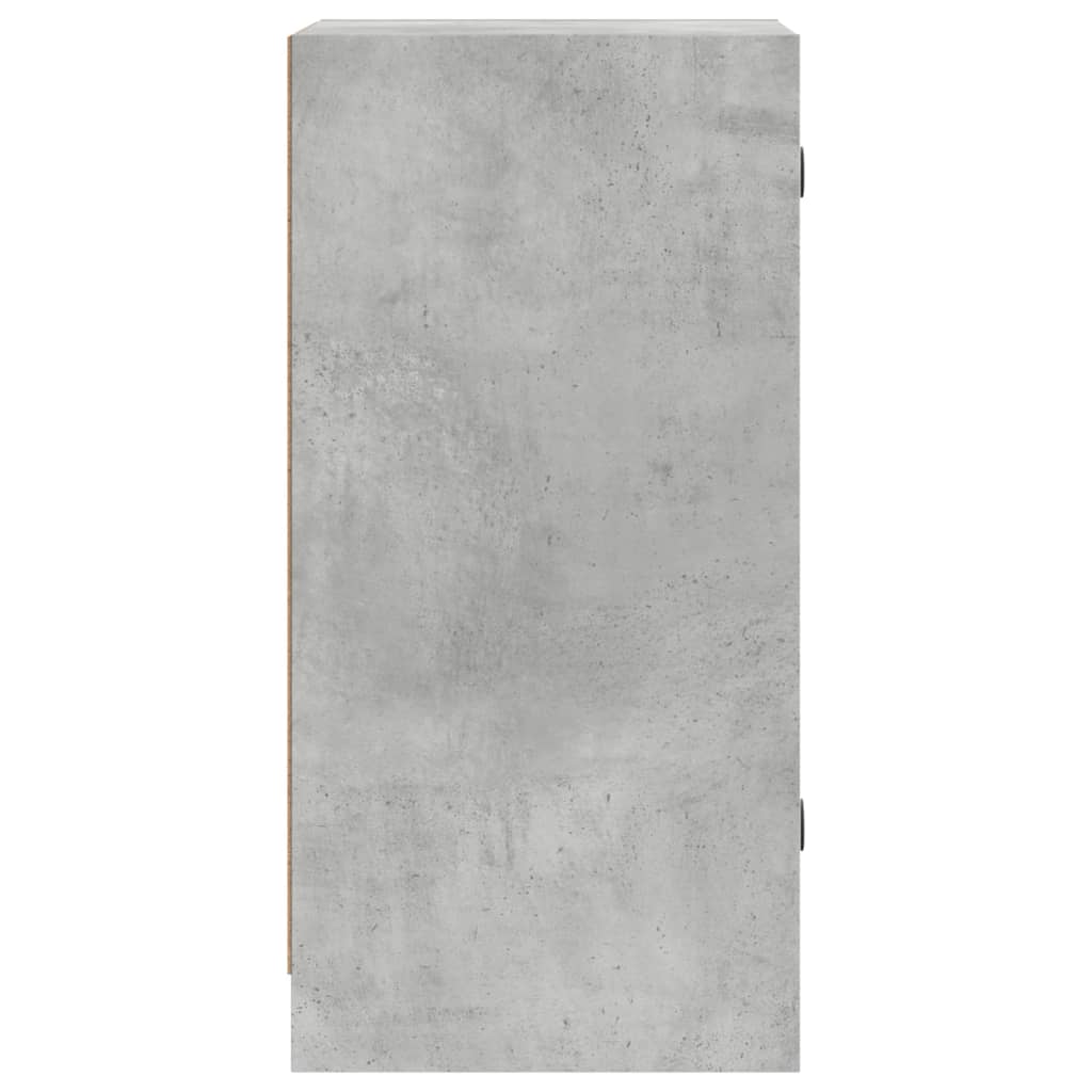 Bočni ormarić sa staklenim vratima boja betona 35x37x75,5 cm