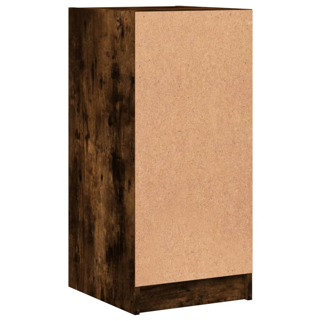 Bočni ormarić sa staklenim vratima boja hrasta 35x37x75,5 cm