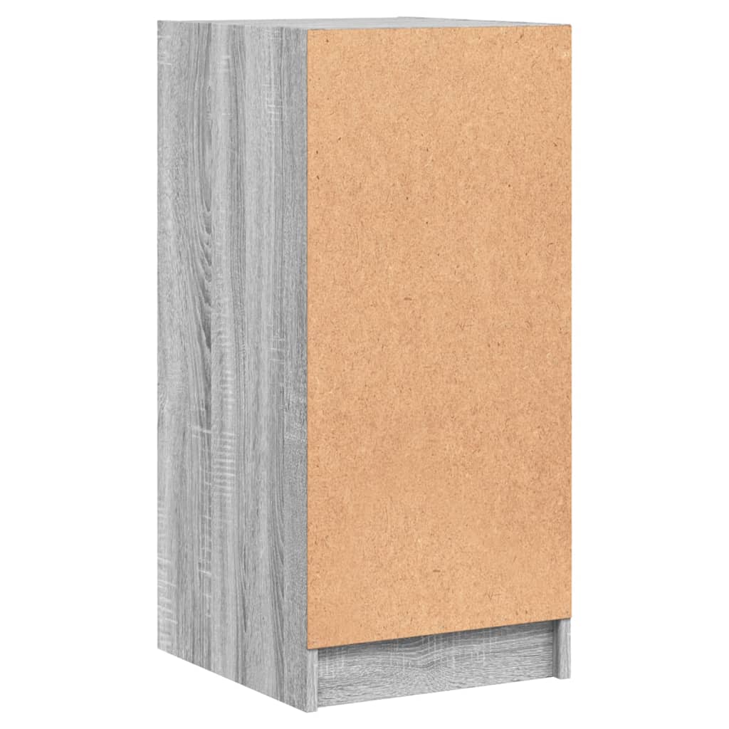 Bočni ormarić sa staklenim vratima boja hrasta 35x37x75,5 cm