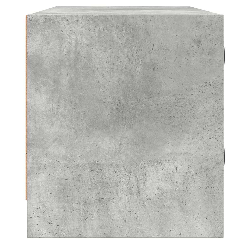 TV ormarić sa staklenim vratima boja betona 102x37x42 cm
