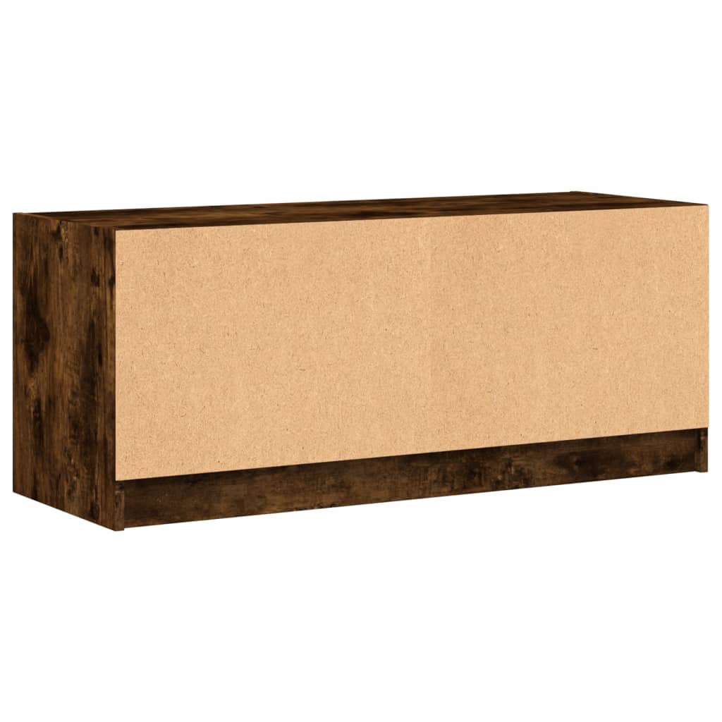 TV ormarić sa staklenim vratima boja hrasta 102x37x42 cm