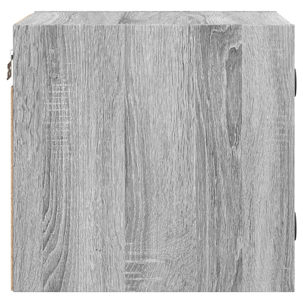 Noćni ormarići staklena vrata 2 kom boja hrasta 35x37x35 cm