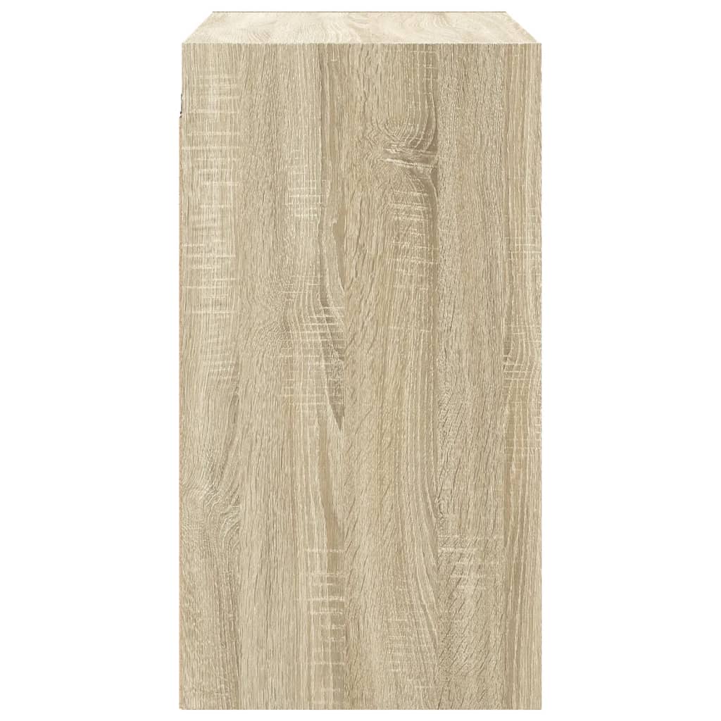 Zidni ormarić sa staklenim vratima boja hrasta 68x37x68,5 cm