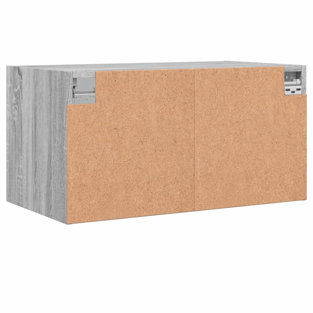 Zidni ormarići staklena vrata 2 kom boja hrasta 68,5x37x35 cm