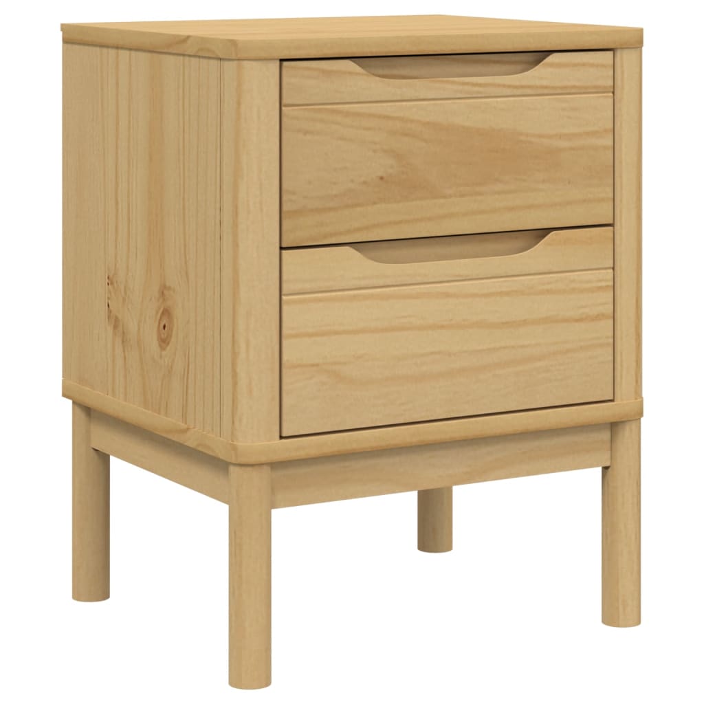 Noćni ormarić FLORO voštano smeđi 45x39x57 cm masivna borovina