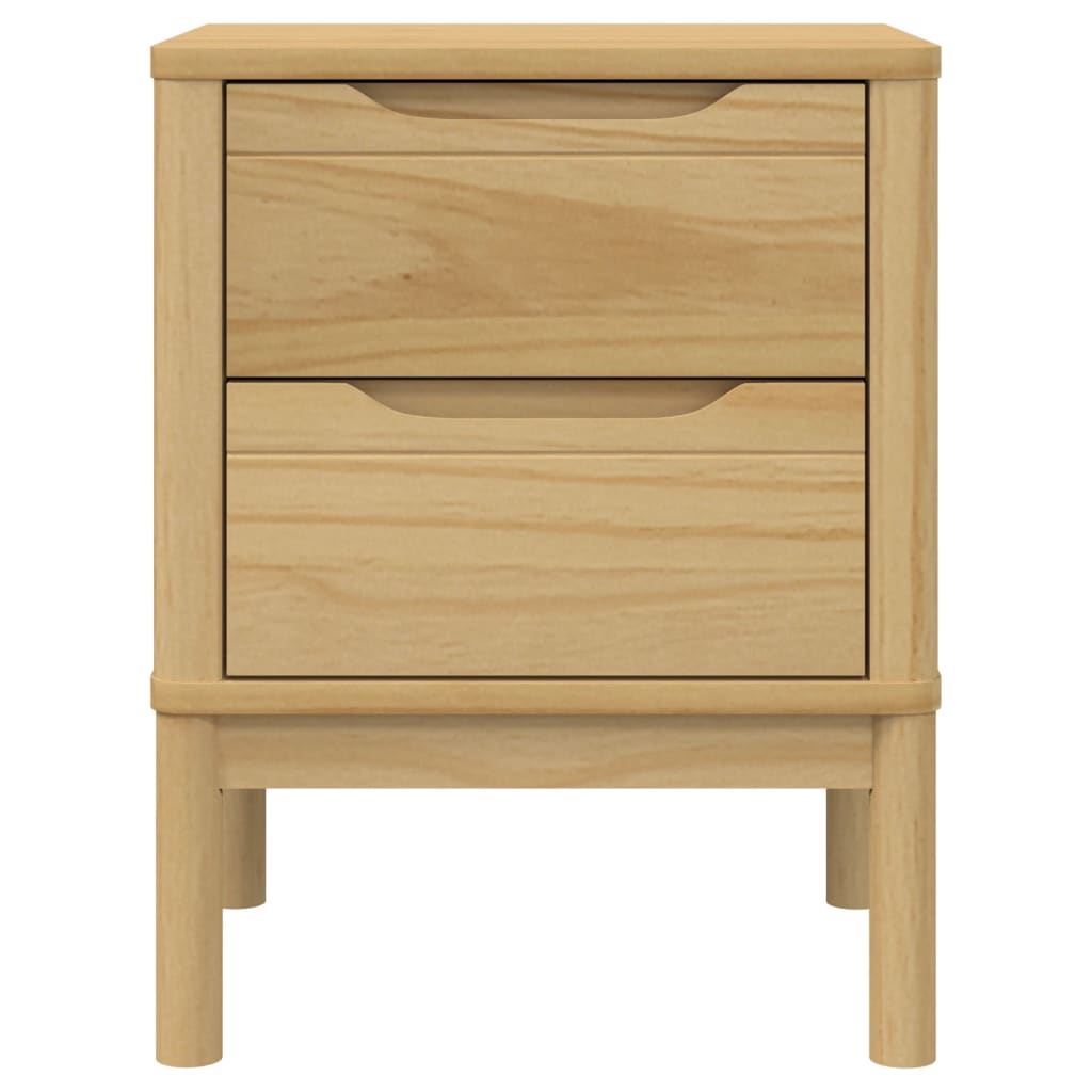 Noćni ormarić FLORO voštano smeđi 45x39x57 cm masivna borovina