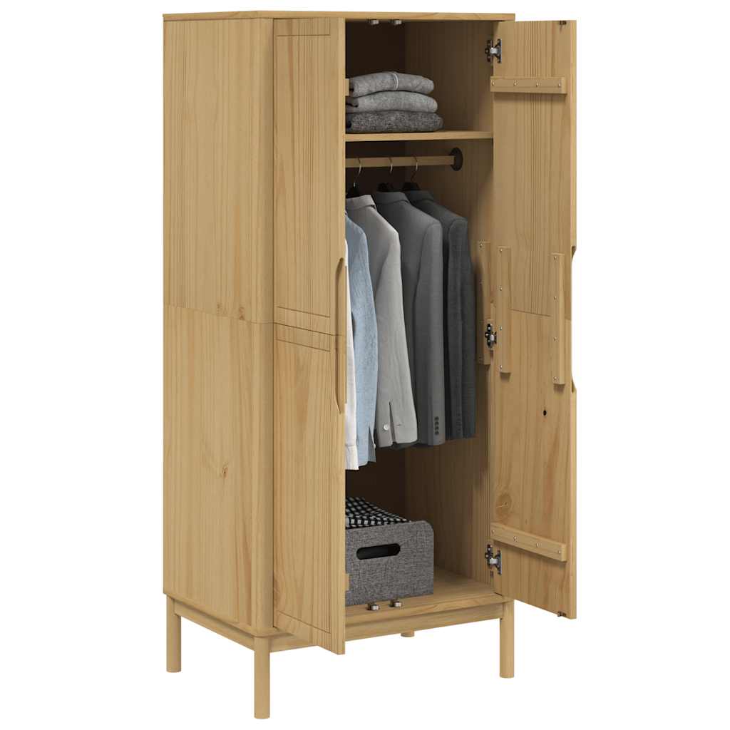 Ormar FLORO voštano smeđi 77 x 53 x 171 cm od masivne borovine