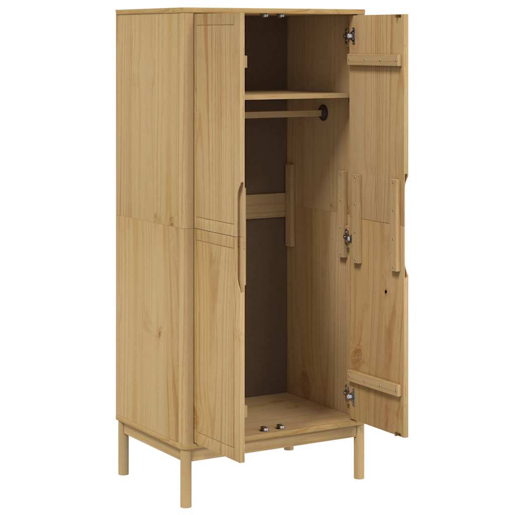 Ormar FLORO voštano smeđi 77 x 53 x 171 cm od masivne borovine