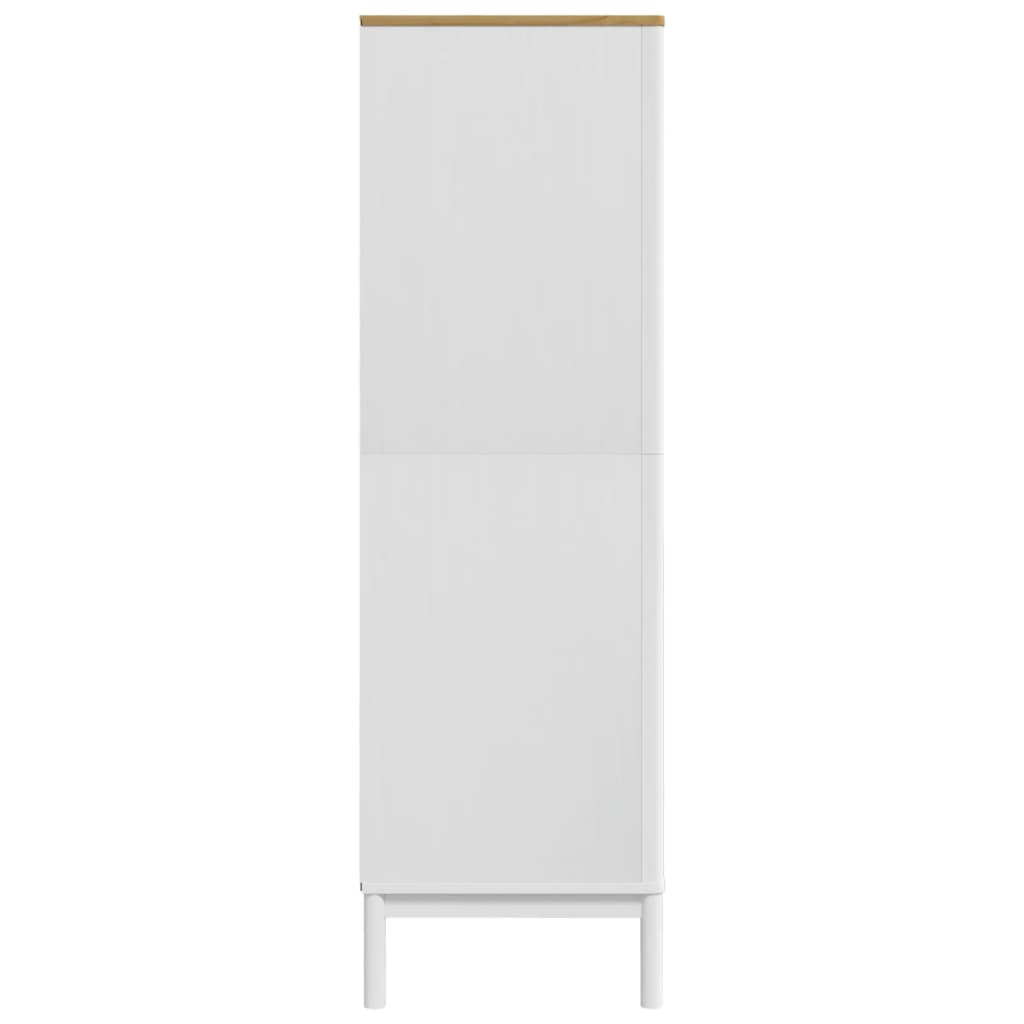 Ormar FLORO bijeli 77 x 53 x 171 cm od masivne borovine