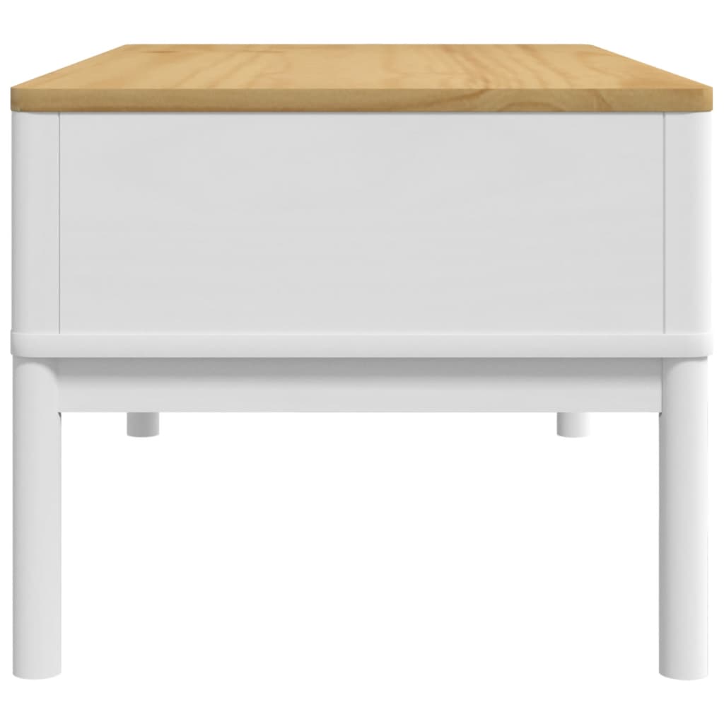 Stolić za kavu FLORO bijeli 99 x 55,5 x 45 cm od borovine