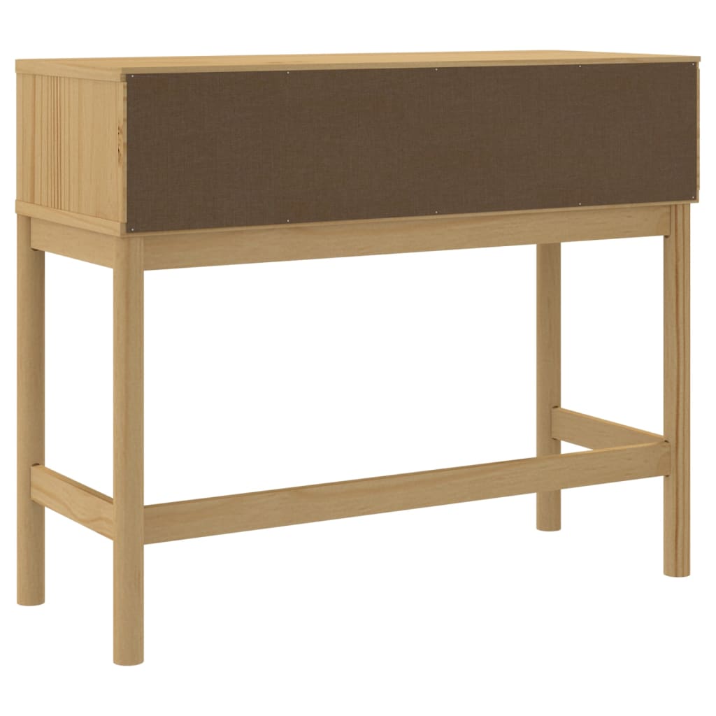 Konzolni stol FLORO voštano smeđi 89,5x36,5x73 cm od borovine