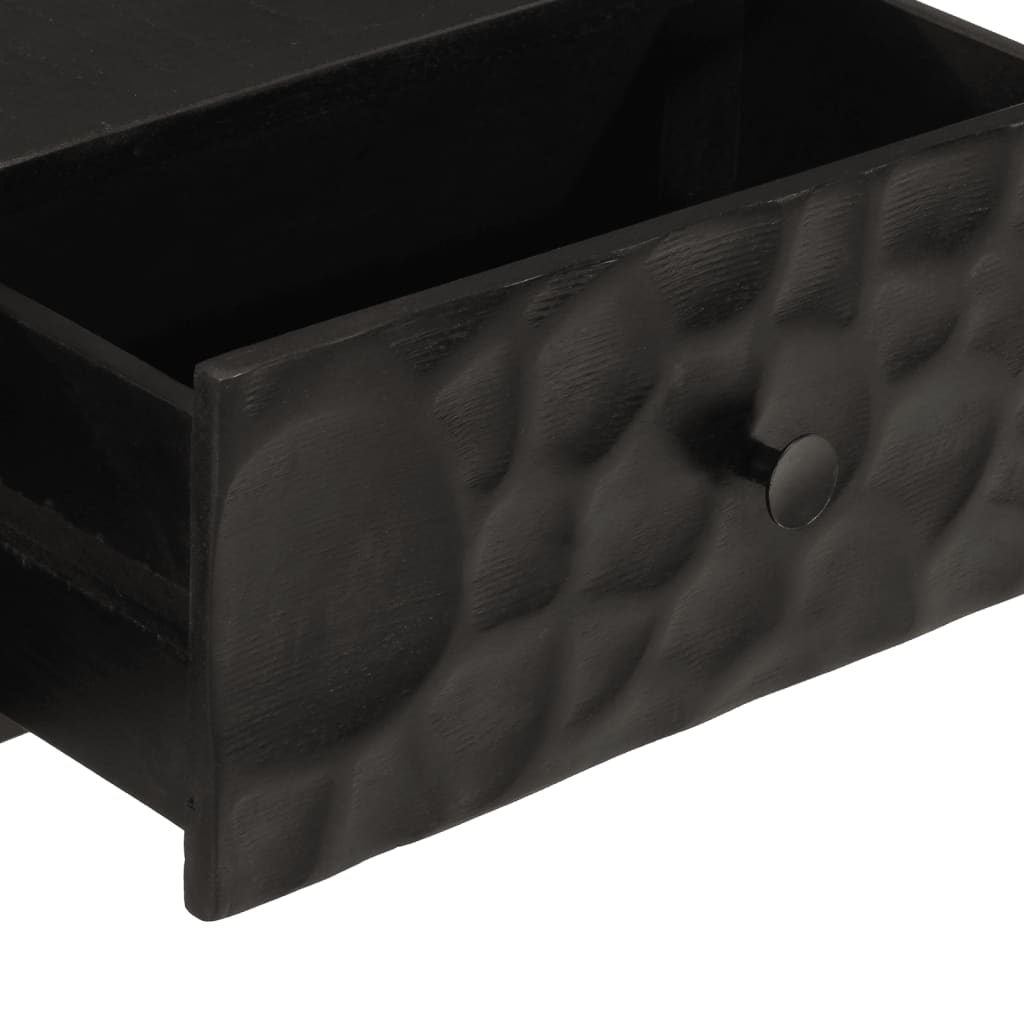 Konzolni stol crni 90 x 30 x 76 cm masivno drvo manga i željezo
