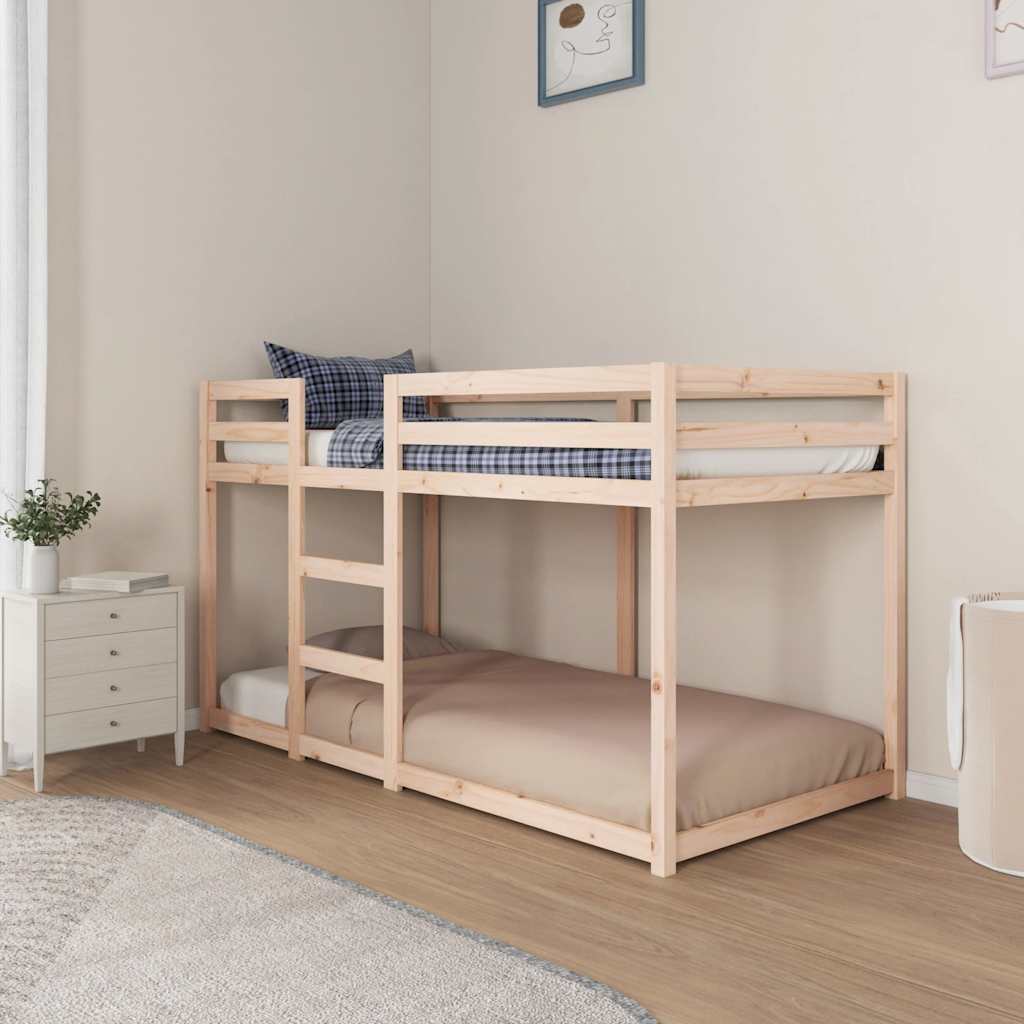 Krevet na kat 90 x 190 cm od masivne borovine