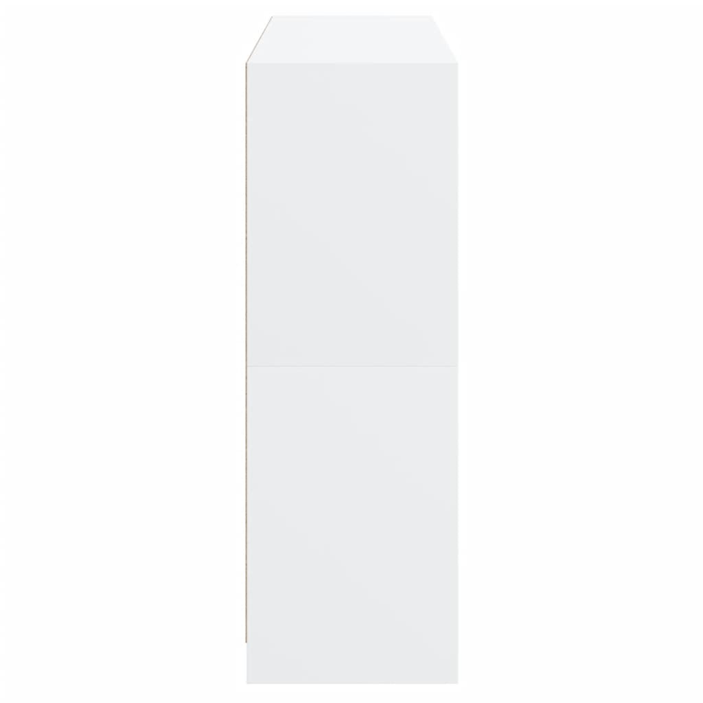 Regal za knjige s vratima bijeli 136 x 37 x 109 cm drveni