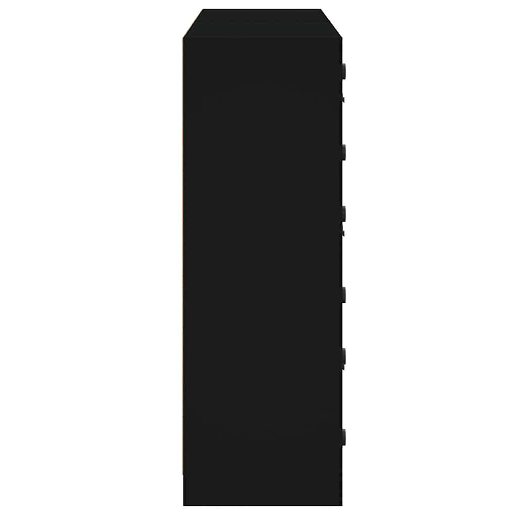 Regal za knjige s vratima crni 136x37x109 cm konstruirano drvo