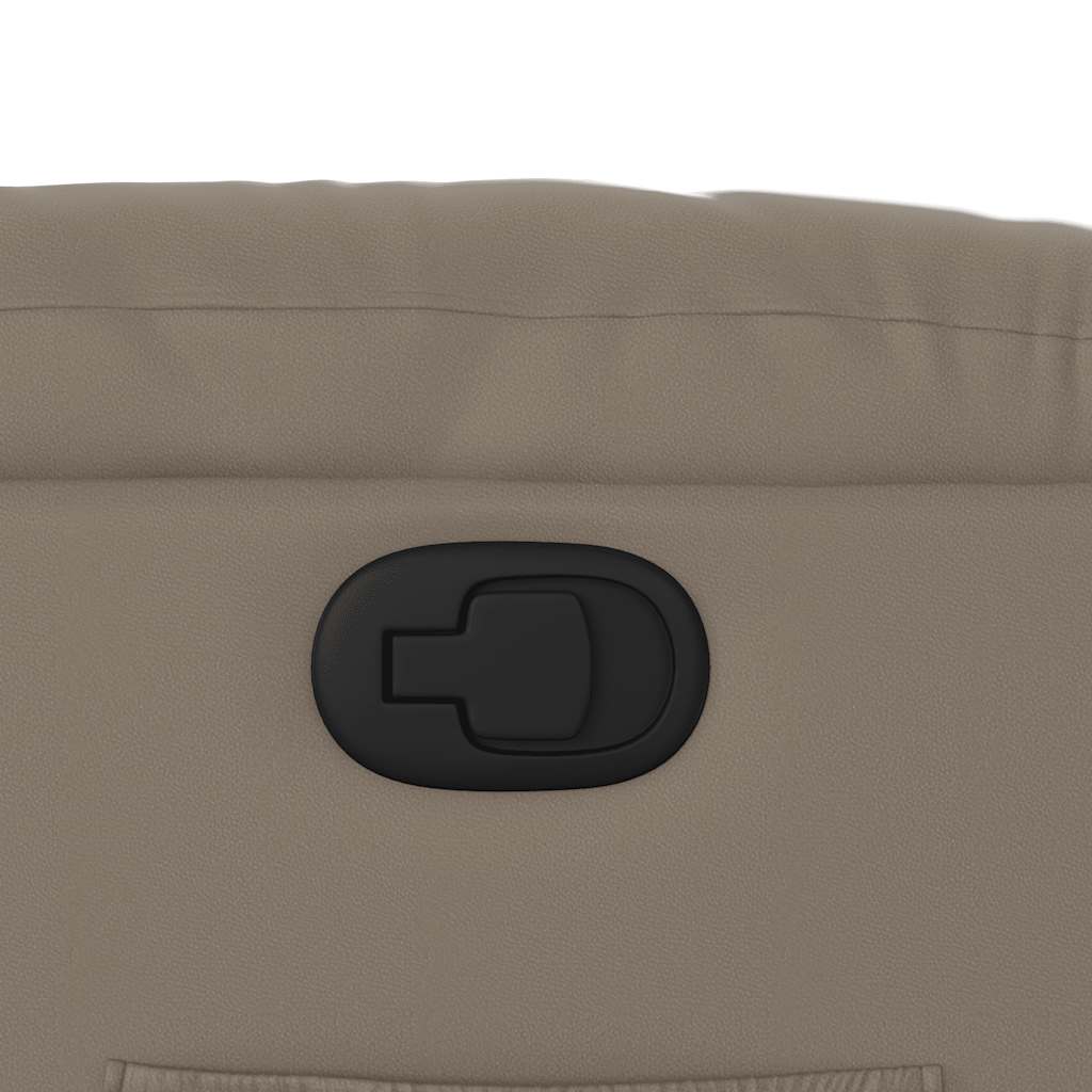 Naslonjač na podizanje od umjetne kože boja cappuccina