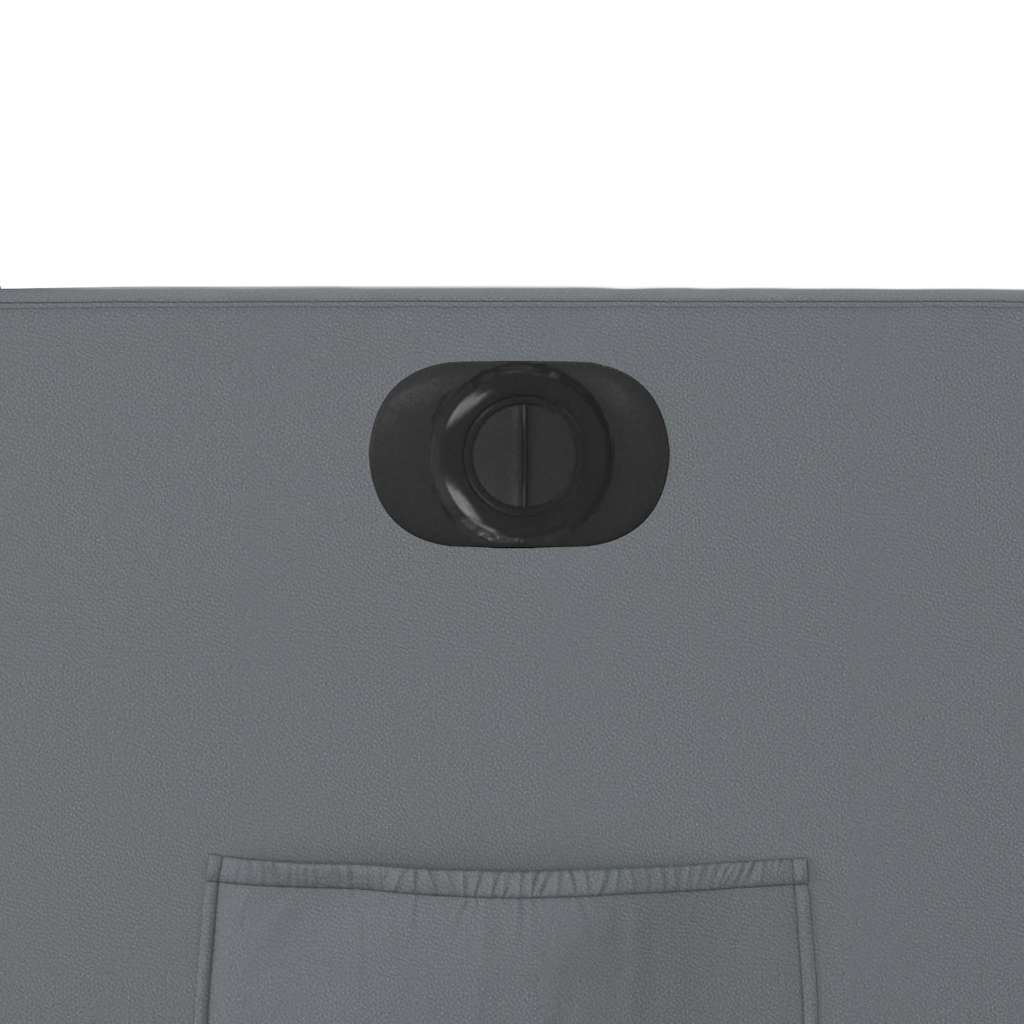 Električni naslonjač na podizanje od umjetne kože siva
